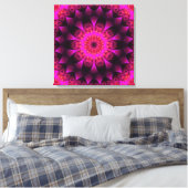 Abstract bloemig canvas afdruk (Insitu (Slaapkamer))