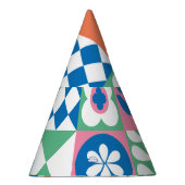 Abstract bloemig, Scandinavisch volksontwerp. Feesthoedjes (Rechts)