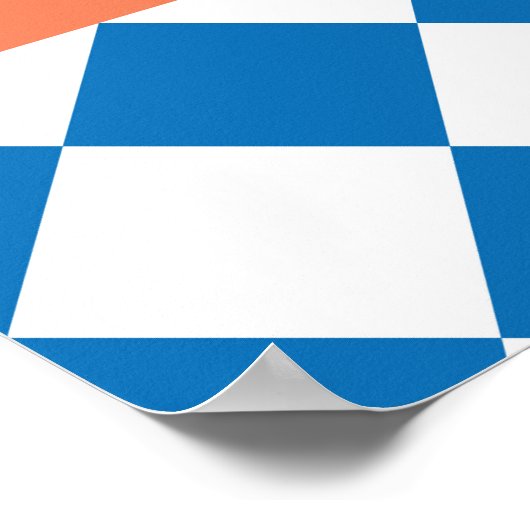 Abstract bloemig, Scandinavisch volksontwerp. Poster (Hoek)