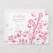 Abstract Bloemkaartje RSVP Kaartje (Achterkant)