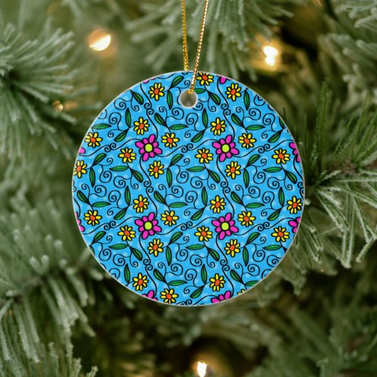 Abstract bloemkeramiekornament keramisch ornament (Boom)