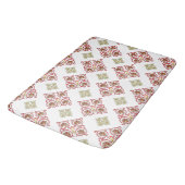 Abstract Bloemmotief Geometrisch Patroon Badmat (Gekanteld)