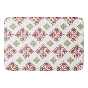 Abstract Bloemmotief Geometrisch Patroon Badmat