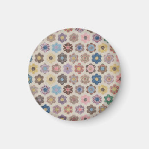 Abstract Bloemmotief Magneet