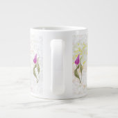 Abstract bloemmotief mok (Achterkant)