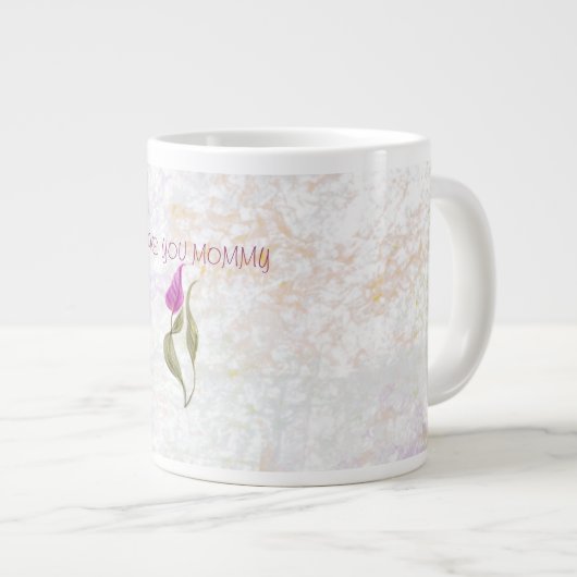 Abstract bloemmotief mok (Voorkant rechts)