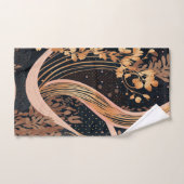 Abstract bloemmotief, stippen van polka, wijnstokk bad handdoek (Handdoek)