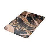 Abstract bloemmotief, stippen van polka, wijnstokk badmat (Gekanteld)