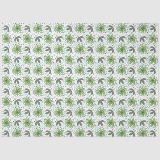 Abstract Bloemmotief Tissuepapier (Voorkant)