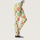 Abstract bloemmozaïek leggings (Rechts)
