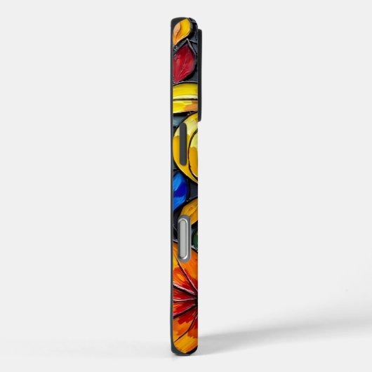 Abstract bloemmozaïekkunstwerk Case-Mate iPhone case (Achterkant / Rechts)