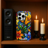 Abstract bloemmozaïekkunstwerk Case-Mate iPhone case