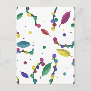 Abstract bloemontwerp briefkaart