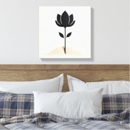 Abstract bloemontwerp canvas afdruk