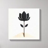 Abstract bloemontwerp canvas afdruk (Voorkant)