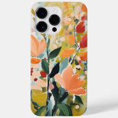 Abstract bloemontwerp Floral Artistic Case-Mate iPhone Case (Achterkant)