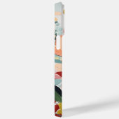 Abstract bloemontwerp Floral Artistic Case-Mate iPhone Case (Achterkant / Rechts)