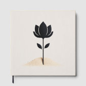 Abstract bloemontwerp gastenboek (Voorkant)