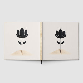 Abstract bloemontwerp gastenboek