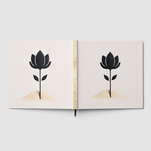 Abstract bloemontwerp gastenboek (Volledig)