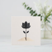 Abstract bloemontwerp kaart (Staand voorkant)