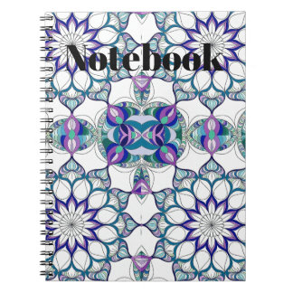 Abstract bloemontwerp notitieboek