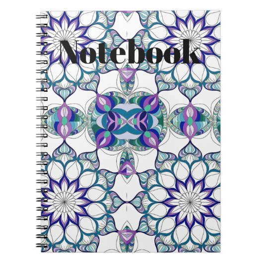 Abstract bloemontwerp notitieboek (Voorkant)