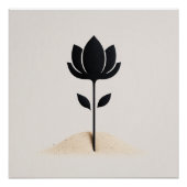 Abstract bloemontwerp perfect poster (Voorkant)