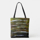 Abstract bloemontwerp tote bag (Achterkant)