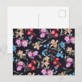 Abstract bloempatroon briefkaart (Voorkant / Achterkant)
