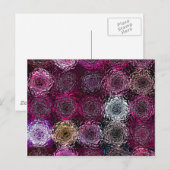 abstract bloempatroon briefkaart (Voorkant / Achterkant)