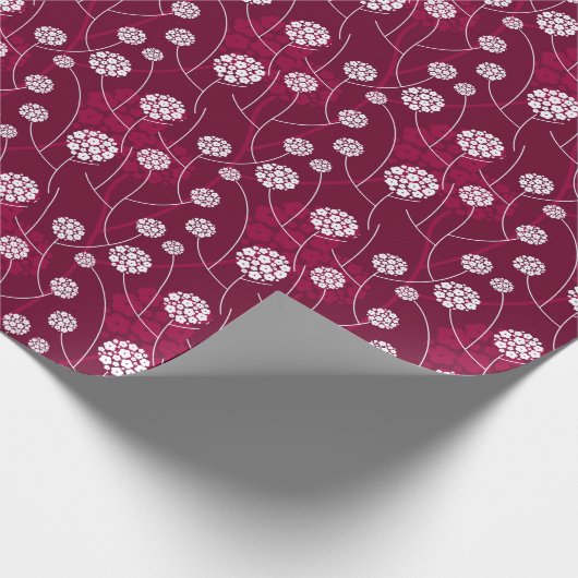 Abstract bloempatroon cadeaupapier (Hoek)