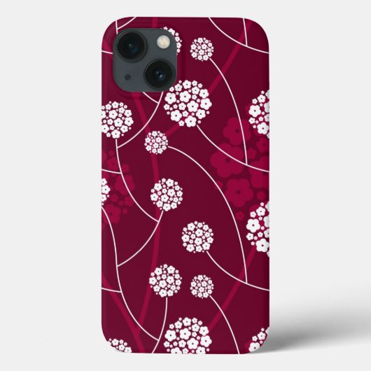 Abstract bloempatroon Case-Mate iPhone case (Achterkant)
