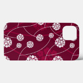 Abstract bloempatroon Case-Mate iPhone case (Achterkant (horizontaal))