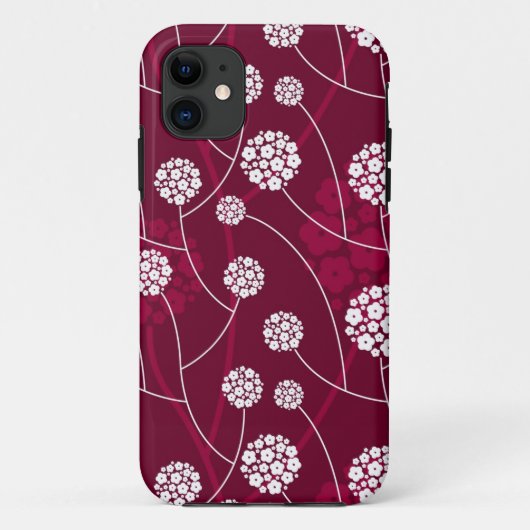 Abstract bloempatroon Case-Mate iPhone case (Achterkant)