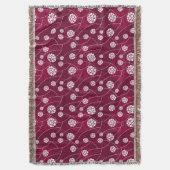 Abstract bloempatroon deken (Voorkant Verticaal)