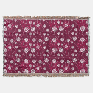 Abstract bloempatroon deken