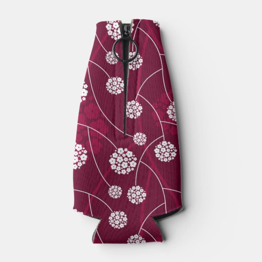 Abstract bloempatroon flesjeskoeler (Achterkant)