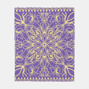 Abstract bloempatroon. geometrie, mandala design fleece deken