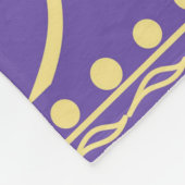 Abstract bloempatroon. geometrie, mandala design fleece deken (Hoek)