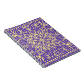 Abstract bloempatroon. geometrie, mandala design notitieboek (Rechterzijde)