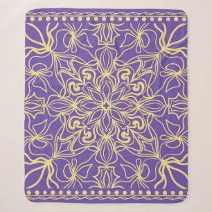 Abstract bloempatroon. geometrie, mandala design sherpa deken