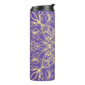 Abstract bloempatroon. geometrie, mandala design thermosbeker (Gedraaid links)