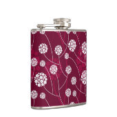 Abstract bloempatroon heupfles (Rechts)