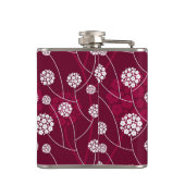 Abstract bloempatroon heupfles (Achterkant)