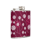 Abstract bloempatroon heupfles (Rechts)