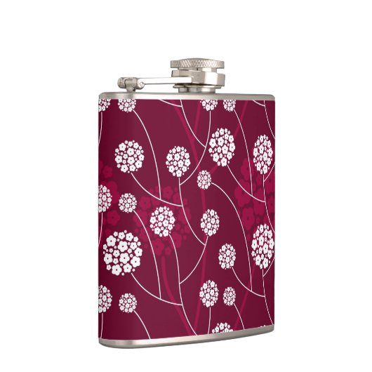 Abstract bloempatroon heupfles (Rechts)