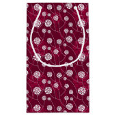 Abstract bloempatroon klein cadeauzakje (Achterkant)