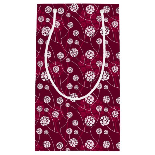 Abstract bloempatroon klein cadeauzakje (Voorkant)