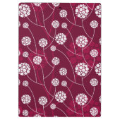 Abstract bloempatroon klembord (Achterkant)